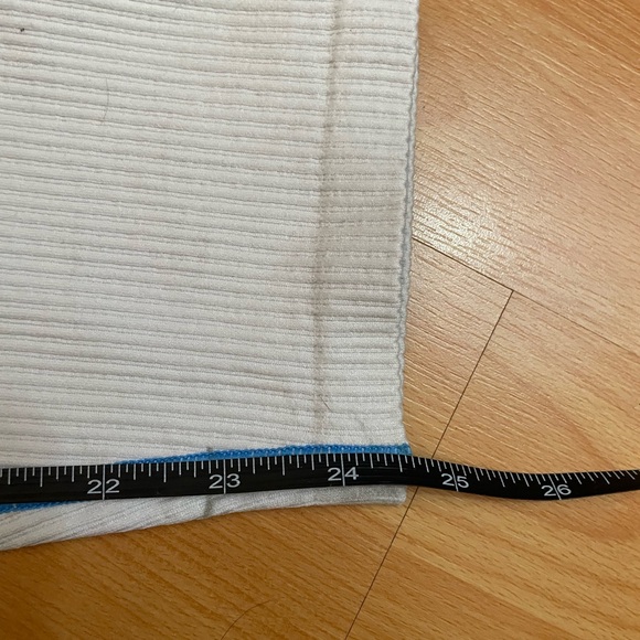 Victoria's Secret Pink Active Leggings Womens Large Blue White High Waist Pocket - Picture 5 of 9